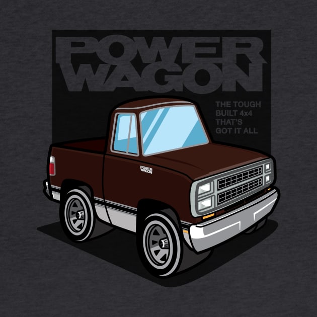 Dark Brown Sunfire - Power Wagon (1980 - White-Based) by jepegdesign